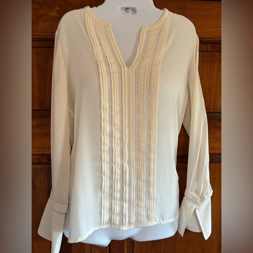 Banana Republic ivory top.